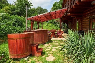 Wellness srub Dolce - ern hora - Krkonoe