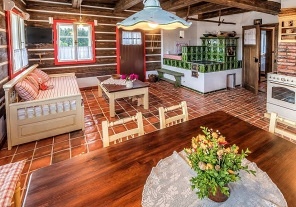 Roubenka a kachlová pec - Žďárské vrchy - Vysočina