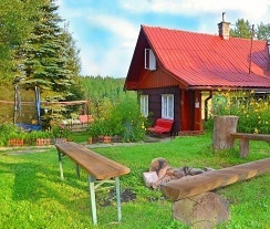 Rodinn chalupa s baznem - pehrada ance