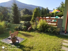 Chata u řeky Ohře - hrad Perštejn - Doupovské hory