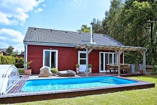 Nov� objekt: Chata s baz�nem Lu�nice - T�ebo�sko - ji�n� �echy 2C-200