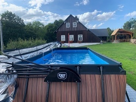 Chalupa bazén a koupací sud - Velká Deštná