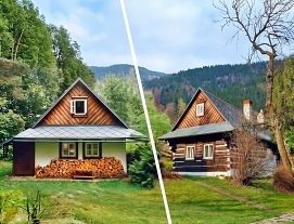 Nov� objekt: Dv� chalupy Roubenka a Zd�n� - Lys� hora - Beskydy 3M-188