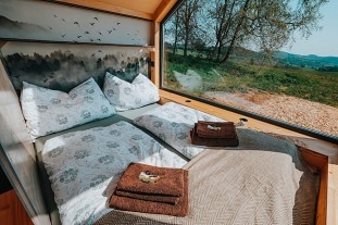 Glamping Lipensko a koupací sud - Tiny House