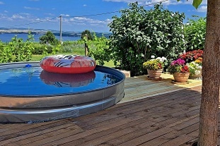 Chalupa s baznem - Plava - hrad Dviky