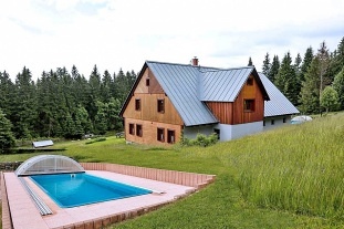 Chalupa s baznem - Pnkav vrch - Krkonoe