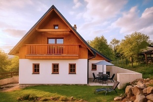 Chalupa Jesen�k u cyklostezky - L�zn� Lipov�