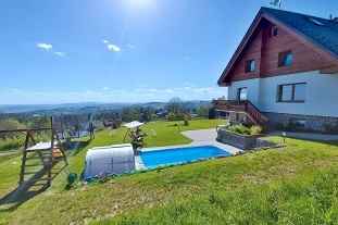 Chalupa s baz�nem - vrch �al� - Vrchlab� - Krkono�e