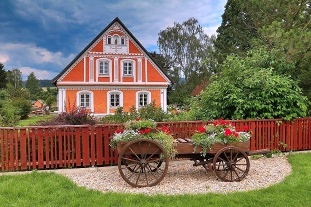 Chalupa vnitn bazn a sauna - Broumovsko