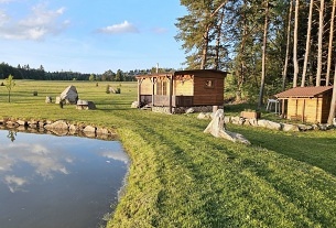 Glamping samota u rybníka - hrad Landštejn - Telč