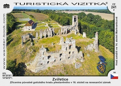 Zcenina hradu Zvetice u Bakova n. J.